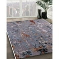 thumbnail image 3 of Ahgly Company Machine Washable Indoor Rectangle Industrial Modern Purple Area Rugs, 6' x 9', 3 of 7