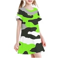 thumbnail image 1 of RXIRUCGD 2025 Vêtements d'Été pour Enfants 3-12 Ans Mode Imprimée Pyjama Rêveur Mi-Mollet Chemise de Nuit, 1 of 4