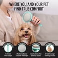 thumbnail image 5 of Tauro Pro Line Wooden Slicker Brush for Dogs & Cats, Deshedding & Detangling Tool for Medium to Long Coats, Round Flexible Cushion, Medium (M), Mint, 5 of 8