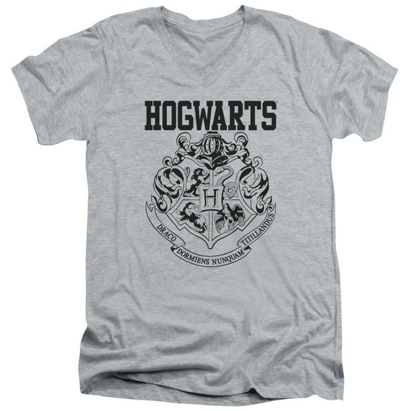 Harry Potter - Hogwarts Athletic - Slim Fit V Neck Shirt - XX-Large