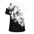 thumbnail image 5 of ICHUANYI Clearance Fashion Woman Causal Round-Neck Printing Blouse Short Sleeve T-Shirt Summer Tops(Black, XXL) ICHUANYI WER2023081108105, 5 of 5