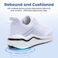 thumbnail image 4 of AOV Mens Wide Toe Box Walking Shoes Orthotic Running Sneakers Arch Support Tennis Athletic Shoes for Plantar Fasciitis Bunions WhiteGrey Size 7, 4 of 6