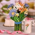 thumbnail image 2 of Tarjetas Pop Up de papel de flores de 12 pulgadas, ramo de flores de tamaño real, 3D, tarjetas de felicitación con Tarjeta de notas, 1 unidad, 2 of 4