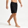 thumbnail image 3 of Daiosportswear Men'S Summer Quick Dry Nylon Shorts, Elastic Drawstring Waist Breathable Sports Shorts with Deep Pockets, for Running, Gym and Casual Wear Black M(M), 3 of 5
