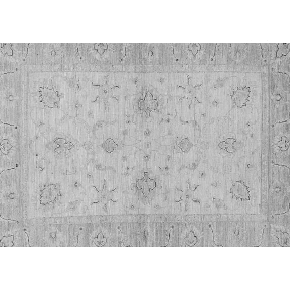 Ahgly Company Indoor Rectangle Oriental Gray Traditional Area Rugs, 2' x 5'