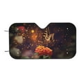 thumbnail image 7 of Picia Butterfly Sitting on a Flower Curved Windshield Sunshade Accordion Folding Style Auto Shade for Car Truck SUV Van Blocks UV Ray Sun Visor Protector -Medium, 7 of 7
