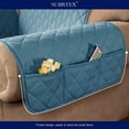 thumbnail image 4 of CHOK 2024 1-Piece Reversible Sofa Cover Quilted Slipcover (Sofa  Gray), 4 of 6