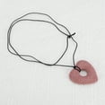 thumbnail image 5 of Unique Bargains 1 Pc Bohemian Necklace Long Sweater Necklace Adjustable Versatile Heart Long Pendant 12.2" to 15.7" Pink, 5 of 5