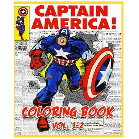 Captain America Coloring Books Coloring Book Vol 1 2