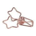 thumbnail image 1 of Small Binder Clips, Star Shape Strong Clamping Force Cute Cartoon Sturdy Metal Paper Binder Clips  For Account For Tickets For Student Purple,Rose Gold, 1 of 8
