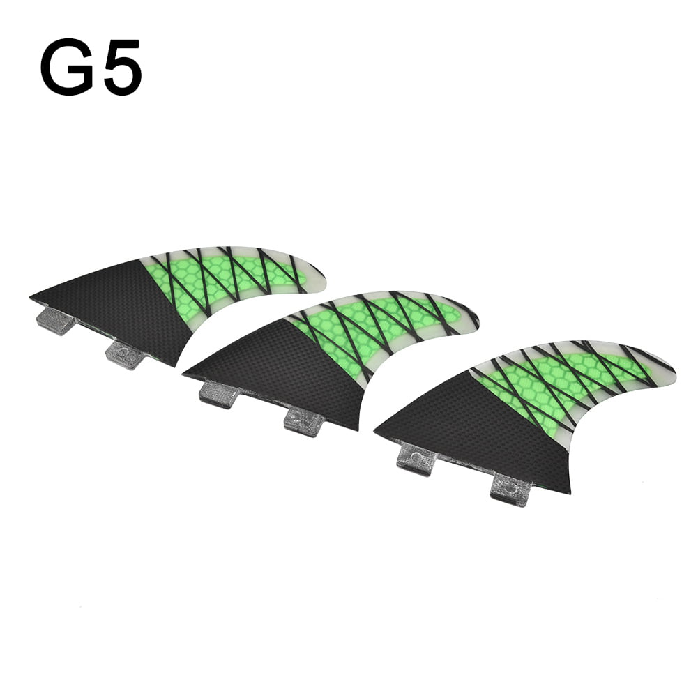 NEW G5 Size Futures Surfboard Fins FRP Carbon Tri Thruster Set Surfing Fin 