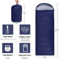 thumbnail image 3 of Sleeping Bags for Backpacking Camping Hiking, Cold Weather Sleeping Bag for Couples & Family Traveling, Dark Blue, 3 of 7