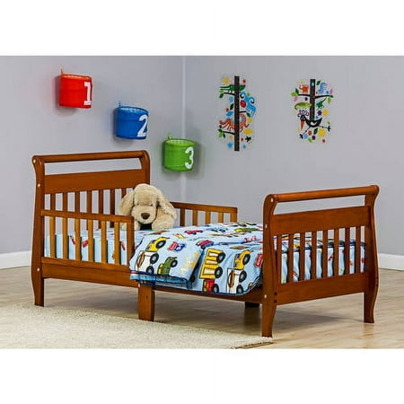 Dream On Me Sleigh Toddler Bed, Pecan