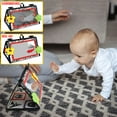 Dr.Rapeti Tummy Time Floor Mirror for Baby Infant Toddler Kids Black ...