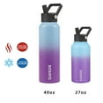 thumbnail image 6 of BJPKPK Insulated Water Bottles with Straw Lid, 40oz Stainless Steel Metal Water Bottles with 3 Lids,Thermos Water Bottle for Sports & Gym- Ocean Dream, 6 of 8
