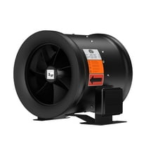 HAN'KITCHEN'LON'S 10 Inch Inline Duct Fan with Speed Controller - EC Motor`Ventilation Exhaust Fan for Heating Cooling Booster, Grow Tents, Hydroponics