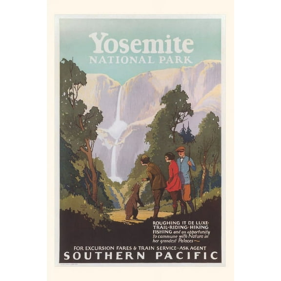 Pocket Sized - Found Image Press Journals: Vintage Journal Yosemite National Park Southern Pacific Railway Poster (Paperback)