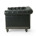 thumbnail image 6 of Noble House Glencoe Faux Leather Club Chair, Midnight Black, 6 of 7