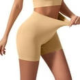thumbnail image 2 of WTOBBY Women's Shaping High-Waist Panties, Tummy Control Underwear with Lace Trim, Anti-Wedgie Coverage, Breathable Cotton Gusset, Smoothing Bikini Briefs for Everyday Wear ,Beige M, 2 of 4