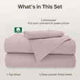 thumbnail image 4 of California Design Den Bed Sheets Twin XL Set - 500 Thread Count 100% Cotton Sateen, Soft Sateen, Deep Pocket - Sepia Rose, 4 of 8