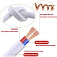 thumbnail image 5 of chalian 6FT White Thin Extension Cord 2 Prong Extension Cord for Indoor Use Outdoor Use with Single Outlet - Ideal for Holiday Lights, Lamps, Cameras, Appliance (1 Pack), 5 of 8