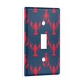 thumbnail image 2 of Yayeee Toggle Light Switch Wall Plate 1-Gang 4.5"x2.7" Home Decorative Outlet Cover, Blue Lobster Pattern, 2 of 7