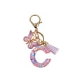 thumbnail image 3 of Porte-clés en Résine Ornements Filles Alphabet Anglais, 3 of 8