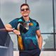 thumbnail image 4 of Fotbe Modern Style Blue Parrot Camiseta Polo de Golf para Hombre con Estampado – Camisa Deportiva Transpirable con Cuello Abotonado-Large, 4 of 6