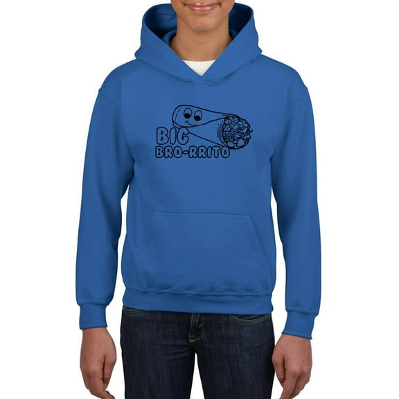 Big Bro-Rrito Hoodie Juniors -Smartprints Designs, x-Large