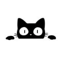 thumbnail image 4 of Anvazise Reflective Peeking Cat Animal Car Styling Decorative Stickers Auto Window Decals White One Size, 4 of 6