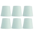 thumbnail image 1 of Cubierta de luz de pantalla de tela de estilo europeo moderno azul de 6 uds para lámpara de pared de araña casera, 1 of 8