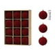 thumbnail image 3 of Juego de adornos de bolas de Navidad Paquete de 12 | Café Rojo Verde Flocado 2.36in | Decoraciones de árbol de Navidad irrompibles | Estilos ligeros, fáciles de colgar, variados para decoración de, 3 of 9