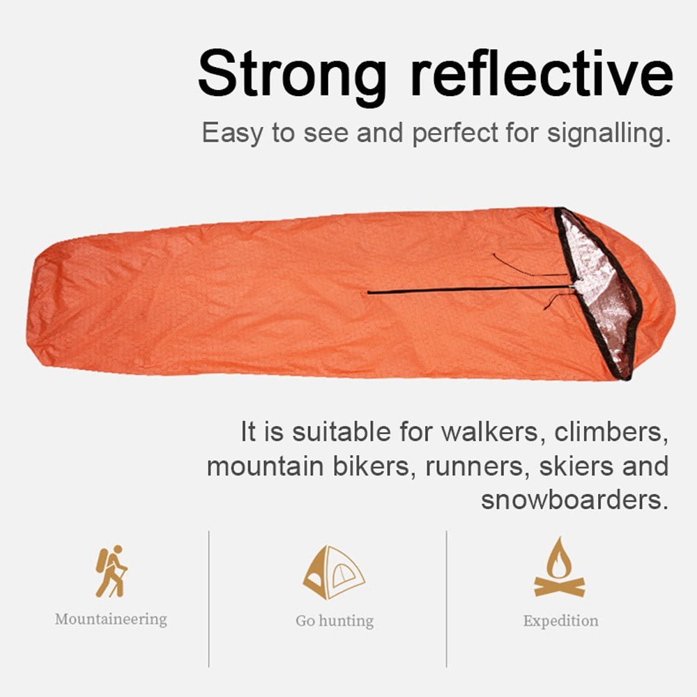 Lightweight Portable Outdoor Nylon Sleeping Bag for Emergency Use