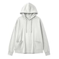 thumbnail image 5 of NominalSnug Hoodies for Women Fahion Hooded Sweatshirts Long Sleeve Hooded Pullover Top with Drawstring Pockets, 5 of 8