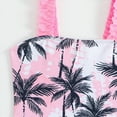thumbnail image 5 of Gubotare Swimsuit for Kids Girls Girls Swimsuit One-Piece Adjustable Straps Swimwear Ruffled Tankini Bathing Suit Size 5-6 (Pink,5-6 Years), 5 of 9