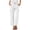 08# White, variant on Women's Casual Cargo Pants with Pockets, Elastic High Waist Full Length Straight Leg Trousers, Multi-Pocket Utility Work Pants for Outdoor Hiking Travel | UKHCCC,Army Green L