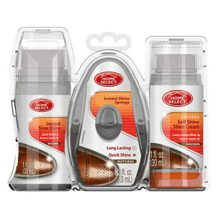 AllTopBargains 4 PC Express Shoe Shine Polish Sponges Instant Shine Leather Care Boots Protects