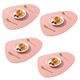 thumbnail image 1 of Juego de 4 manteles individuales de cuero para comedor, manteles individuales lavables y lavables. Manteles de mesa fáciles de limpiar para cocina, patio, interior y exterior, 1 of 5