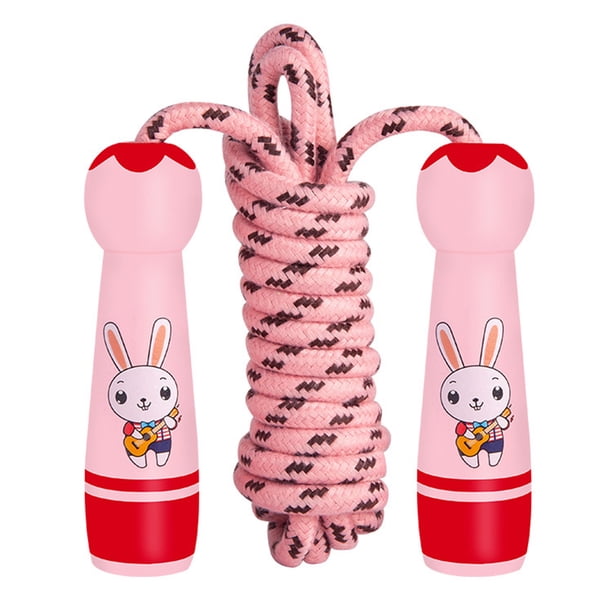 Cuerda de Saltar Infantil con Mango de Madera - Roja MFZFUKR CPB-DE-SSW83-5