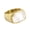 White, variant on Women Stainless Steel Signet Rings Rectangular Shell Mother of Pearl Inlay Wedding Band Size 11