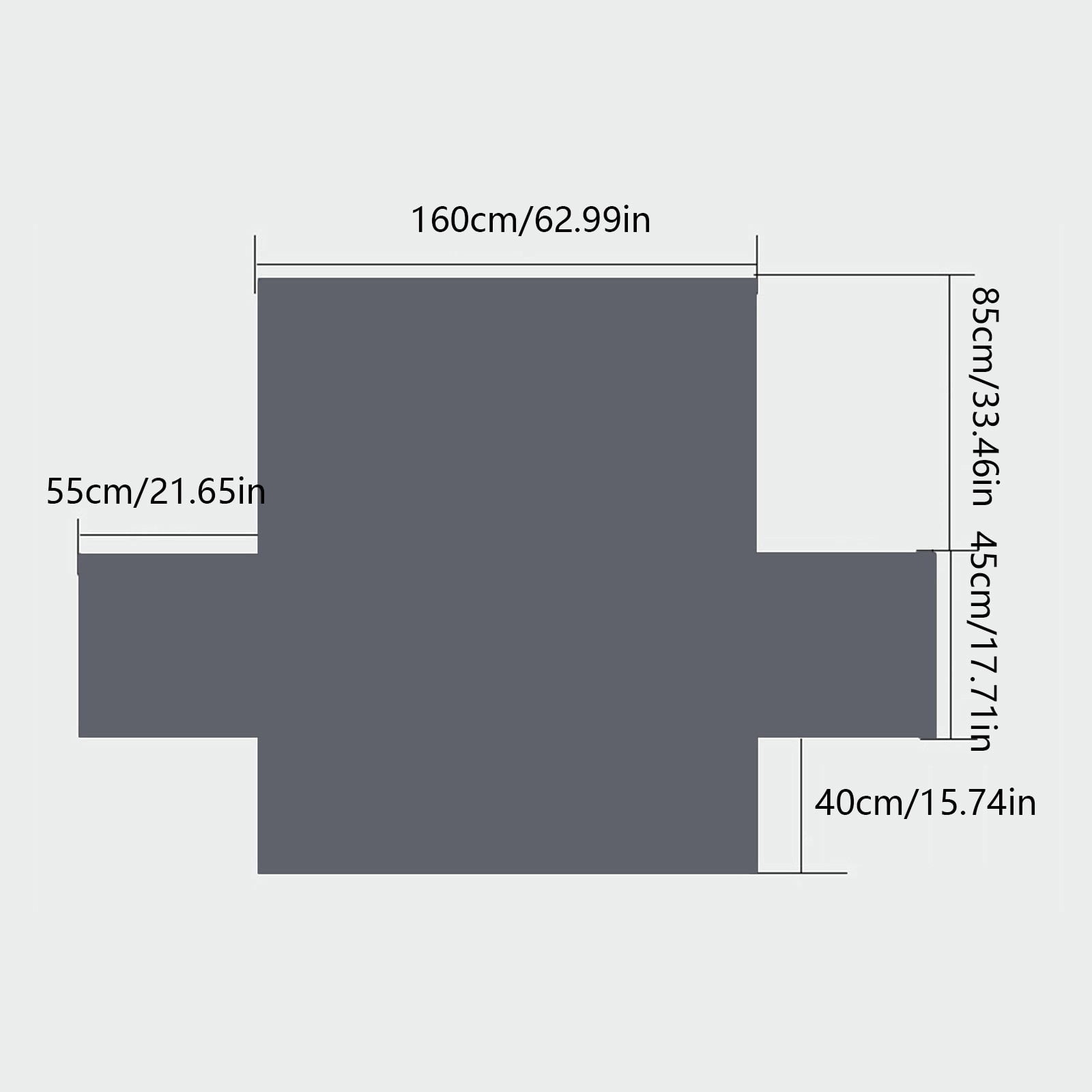 Quilted 3 Seater Sofa Cover Slipcover, Furniture Protector for Couch, Polyester Home Decor (Gray)