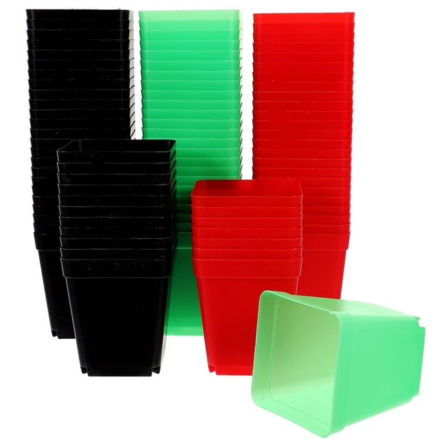 IFANLANDOR 3Pack Small Flower Pots Lightweight Design for Windowsill and Bookshelf 7X8CM