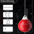 thumbnail image 3 of Goplus 18'' 110Lbs Heavy Water Filled Punching Aqua Training Boxing Bag Home Gym Hook Red, 3 of 10