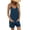 Navy, variant on MLDRA Womens Overalls Shorts Summer Sleeveless Jumpsuit Adjustable Strap Casual Rompers