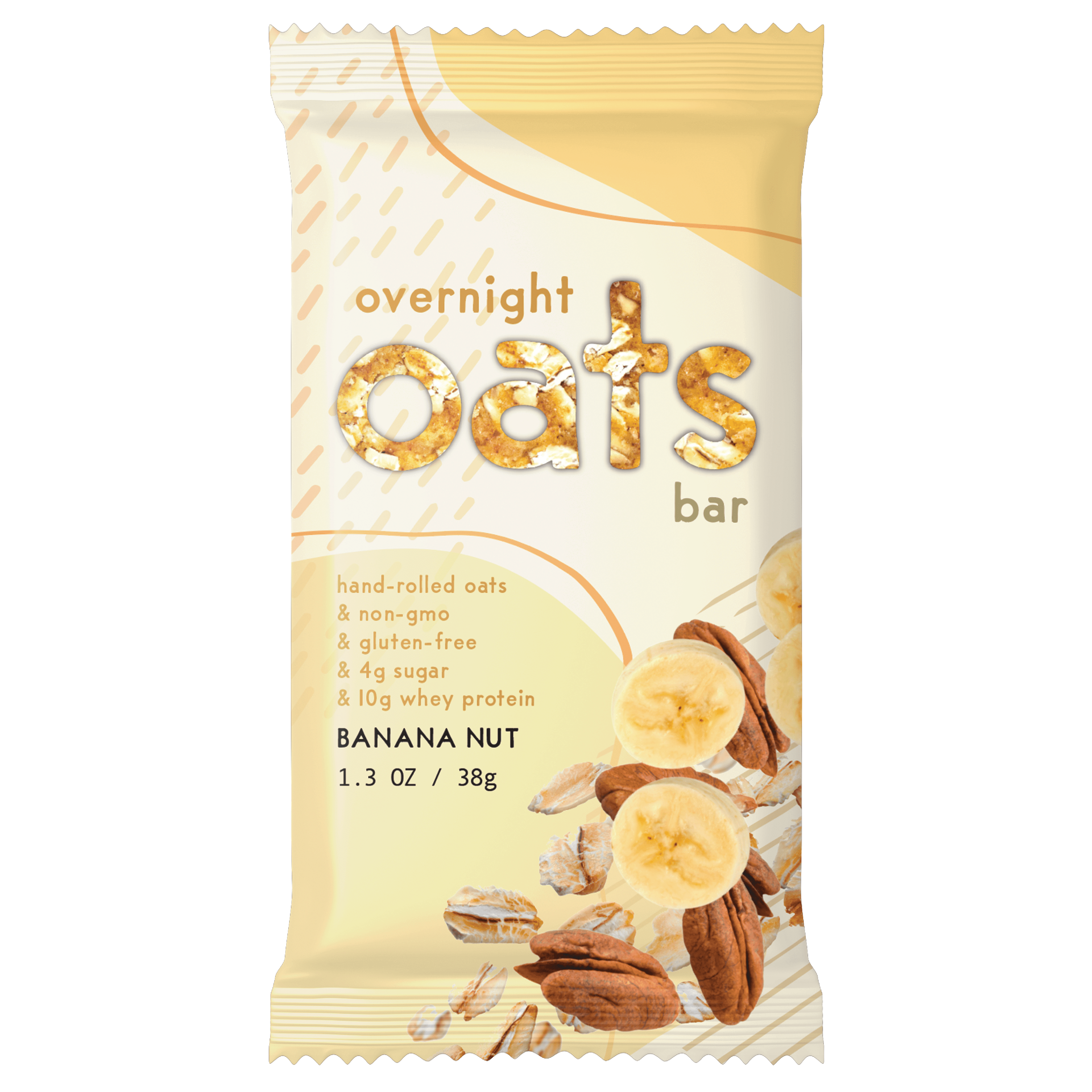 Detour Bar Overnight Oats Portable Snack Bar, Nutrition Bar, Banana Nut Flavor, 5pk