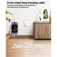 thumbnail image 5 of 20W USB C to Lightning Charger Cable 2m(2Pack)for iPhone 14 13 12 Pro Car Type C Fast Charging Power Cord for Apple MFi Certified for iPad Thunderbolt Connector Lighting Data Charge Powerline Adapter, 5 of 7