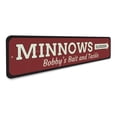 thumbnail image 3 of Minnows Novelty Sign, Metal Wall Decor - 4x18 inches, 3 of 4