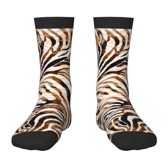 Naloa Watercolor Zebra Kids Socks Unisex Kids and Toddlers' Crew Socks, ,1 Pairs