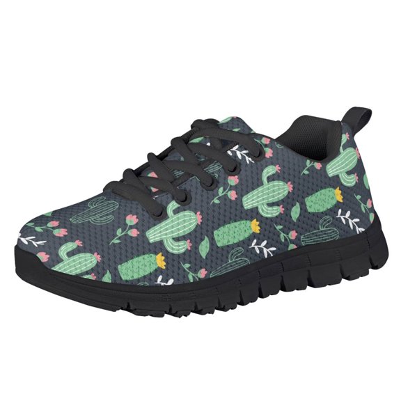 Chririnla Kids Cactus Sneakers for Boys Size 10.5 Breathable Knitted Mesh Athletic Sport Shoes for Kids Lightweight Slip On Tennis Running Walking Shoes
