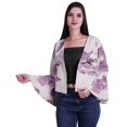 thumbnail image 1 of Moomaya Cardigan Boléro d'Été Court à Manches Évasées Intégrales Imprimé à devant Ouvert pour Femmes, 1 of 1